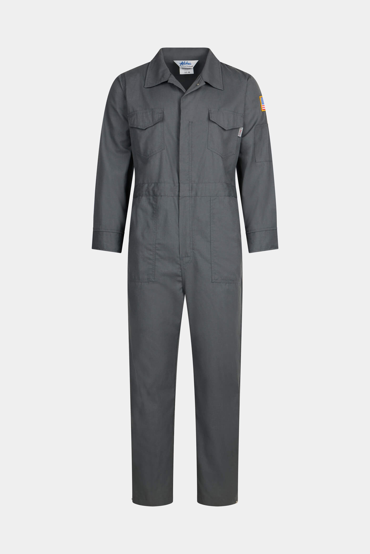 Aloha FR Ripstop Coverall Charcoal | Aloha Workwear