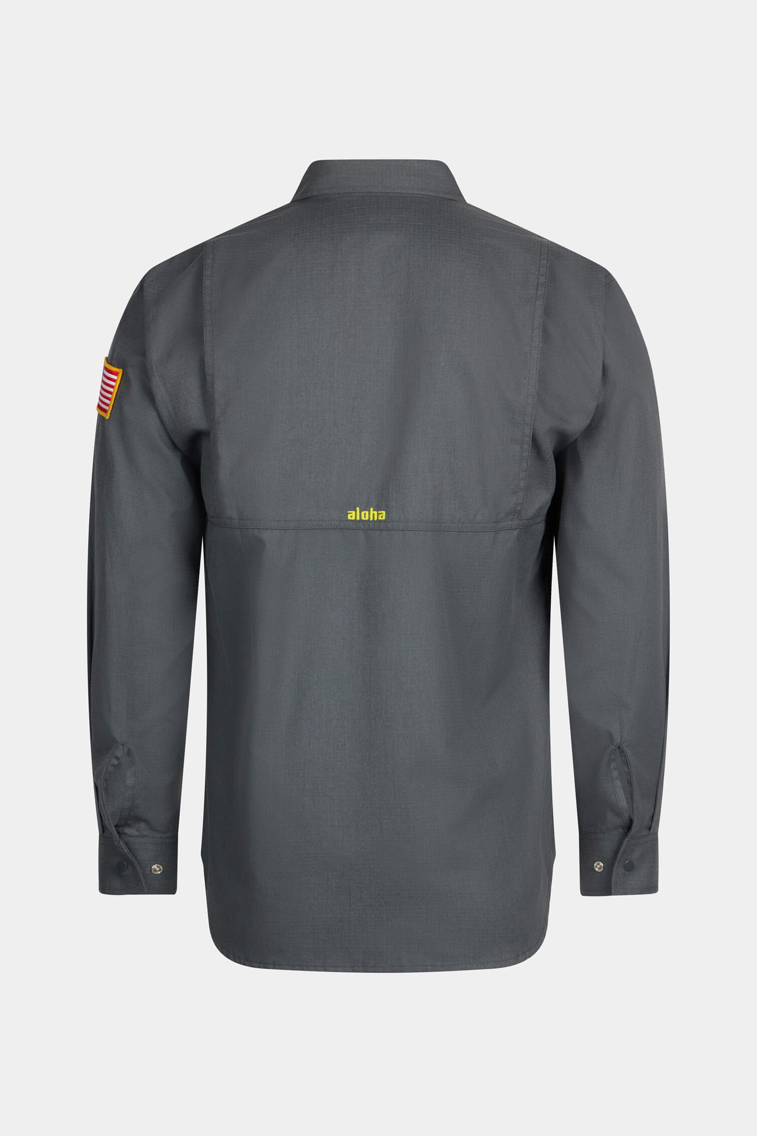 Aloha FR Action Back Snap Shirt Charcoal | Aloha Workwear