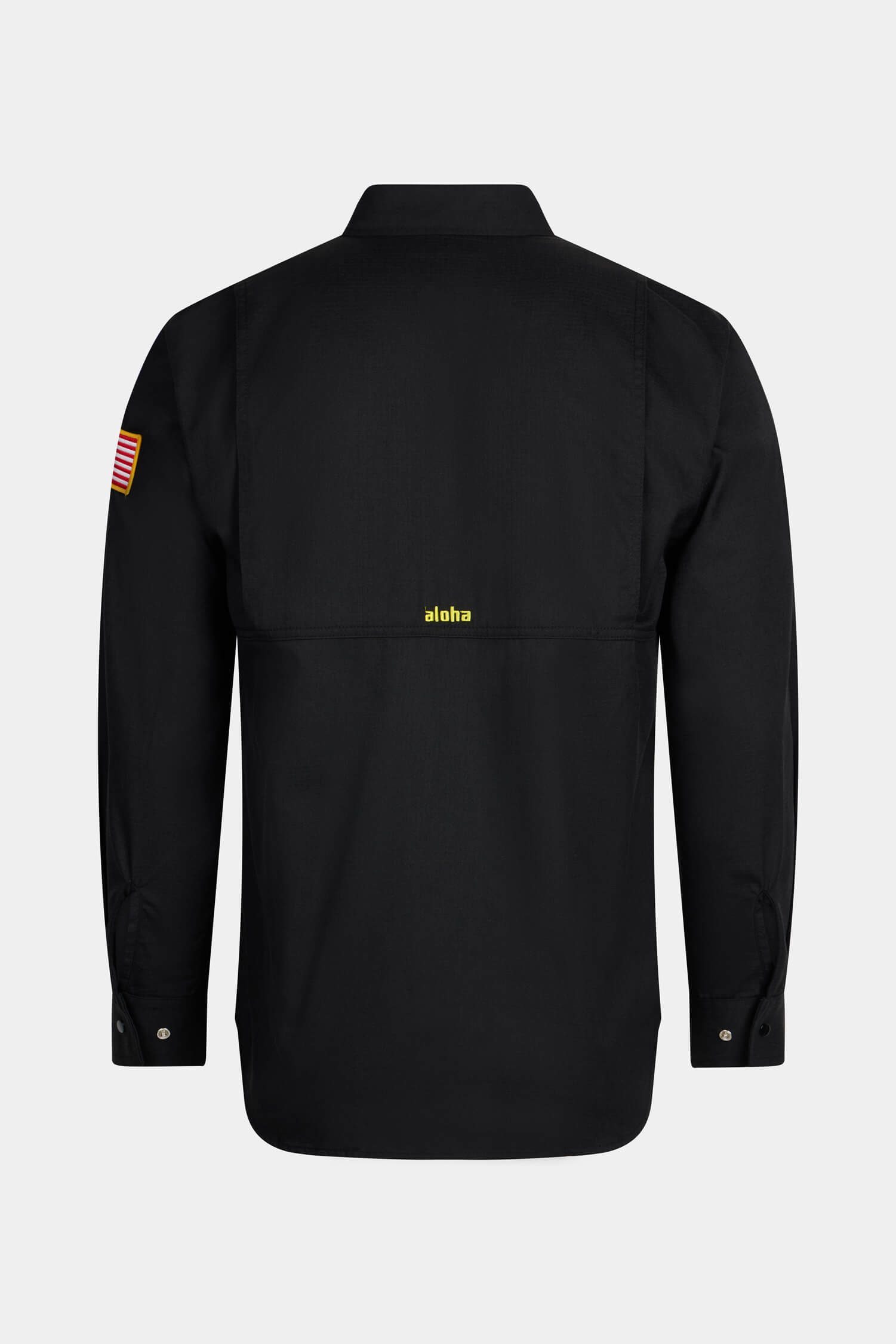 Aloha FR Action Back Snap Shirt Black | Aloha Workwear