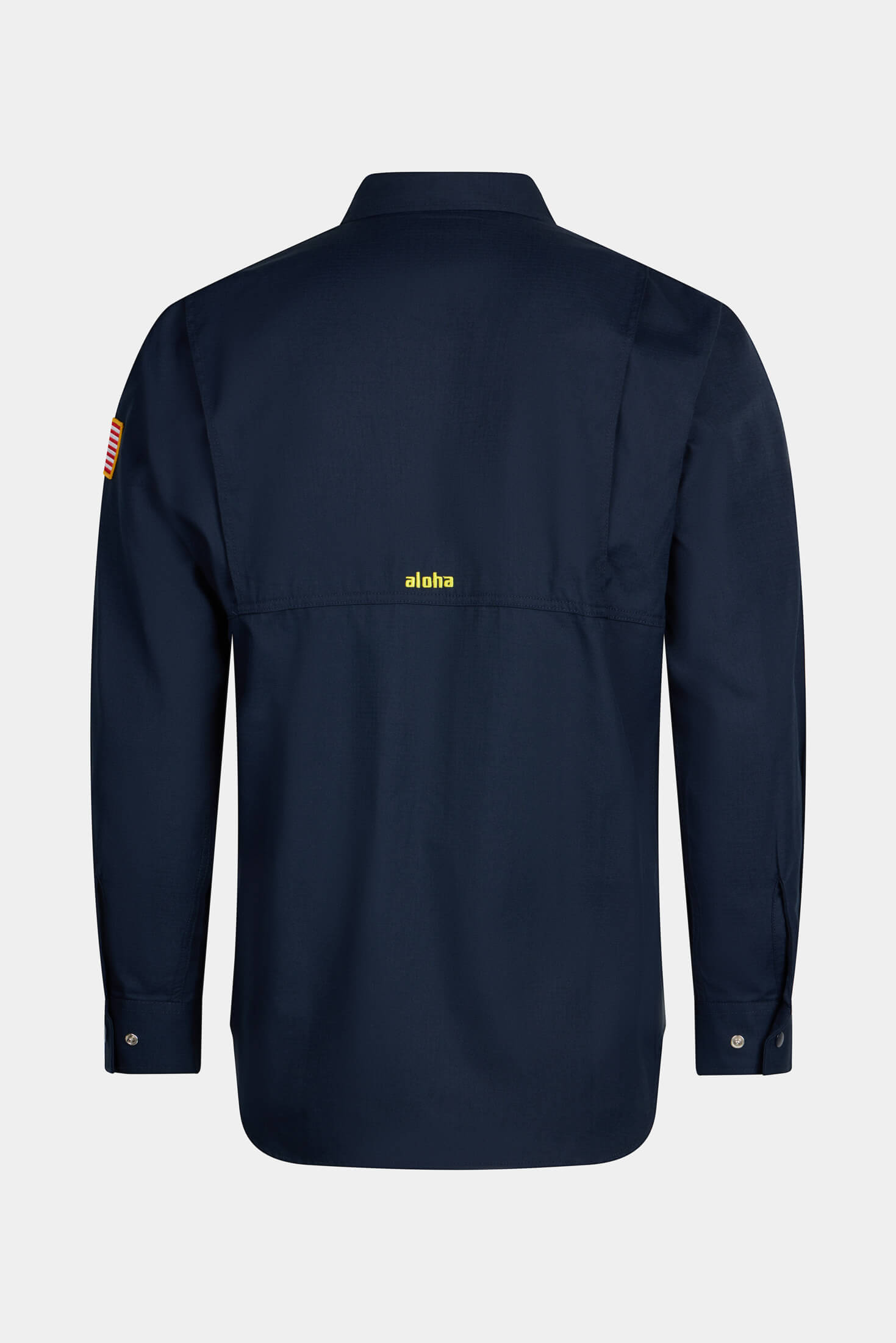 Aloha FR Action Back Snap Shirt Navy | Aloha Workwear