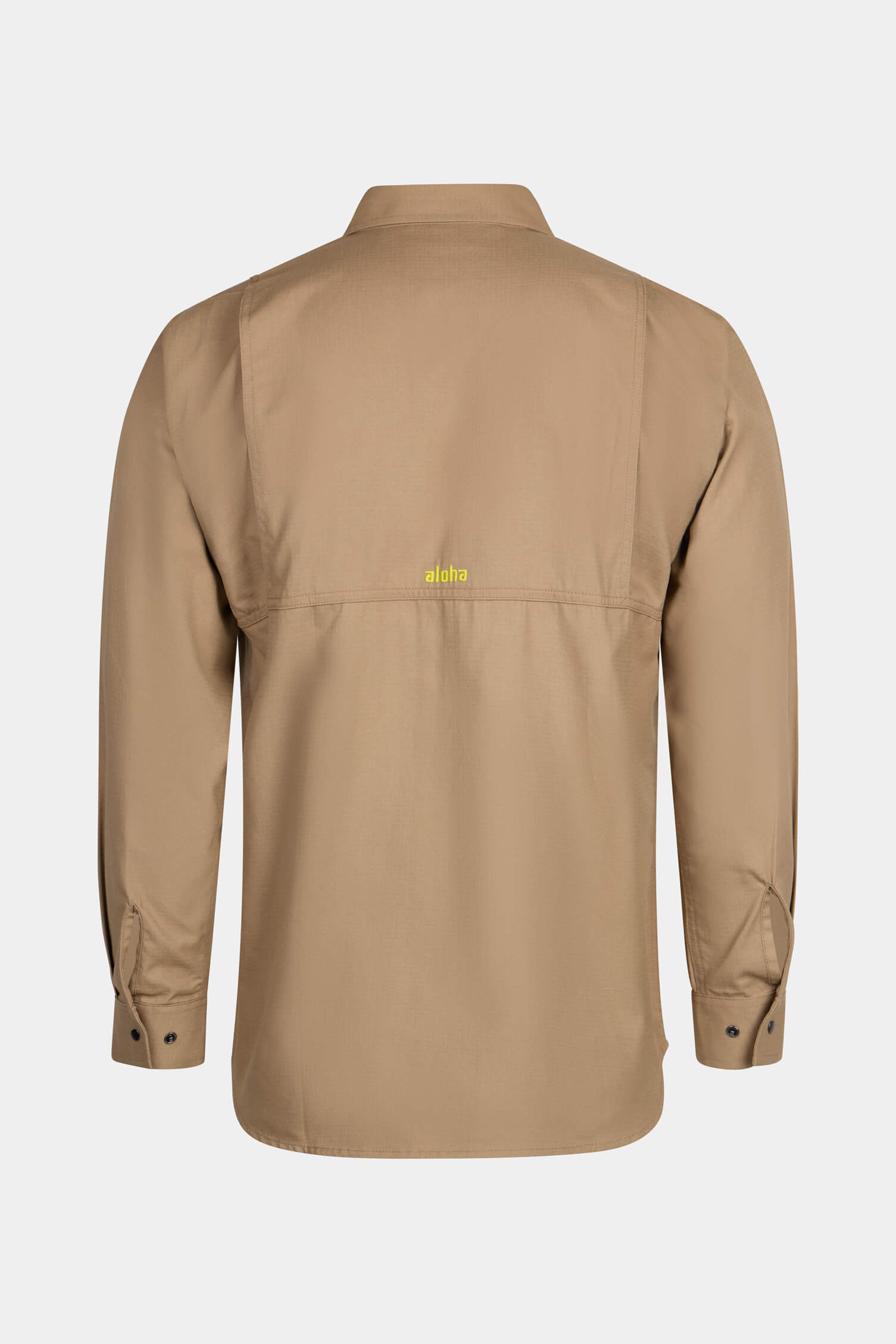 ALOHA様 Aloha FR Action Back Snap Shirt Khaki | Aloha Workwear