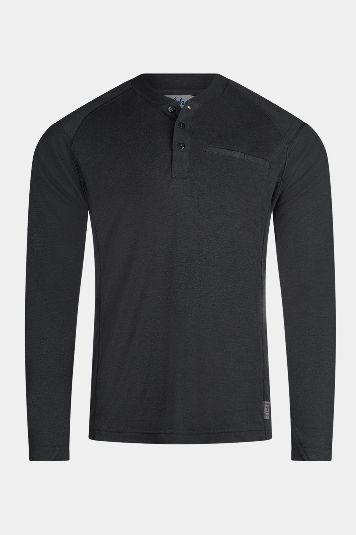 Henley Raglan Aloha Inherent Raglan Henley Charcoal | Aloha Workwear