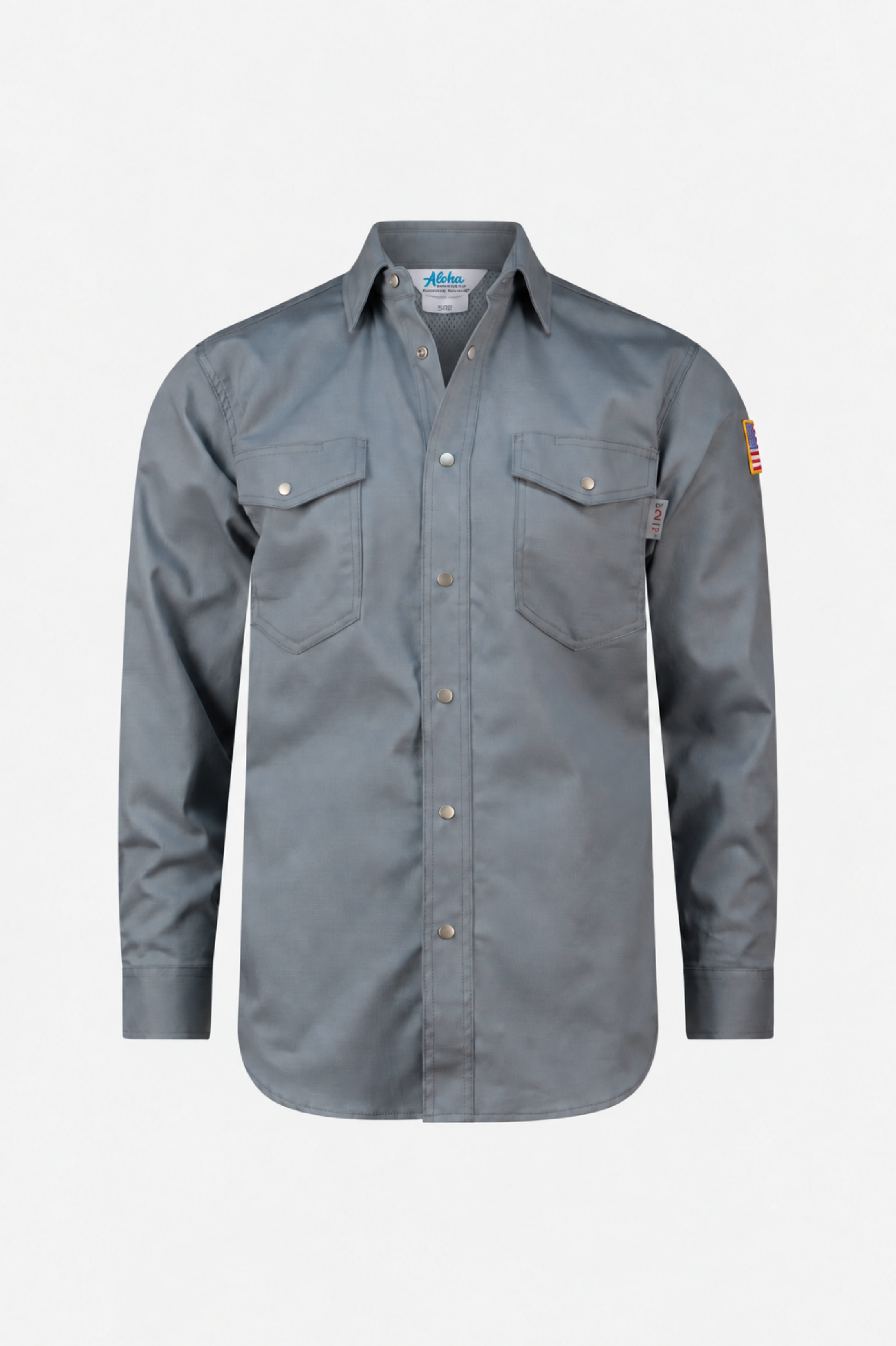 Aloha FR Action Back Snap Shirt 88/12 Light Gray