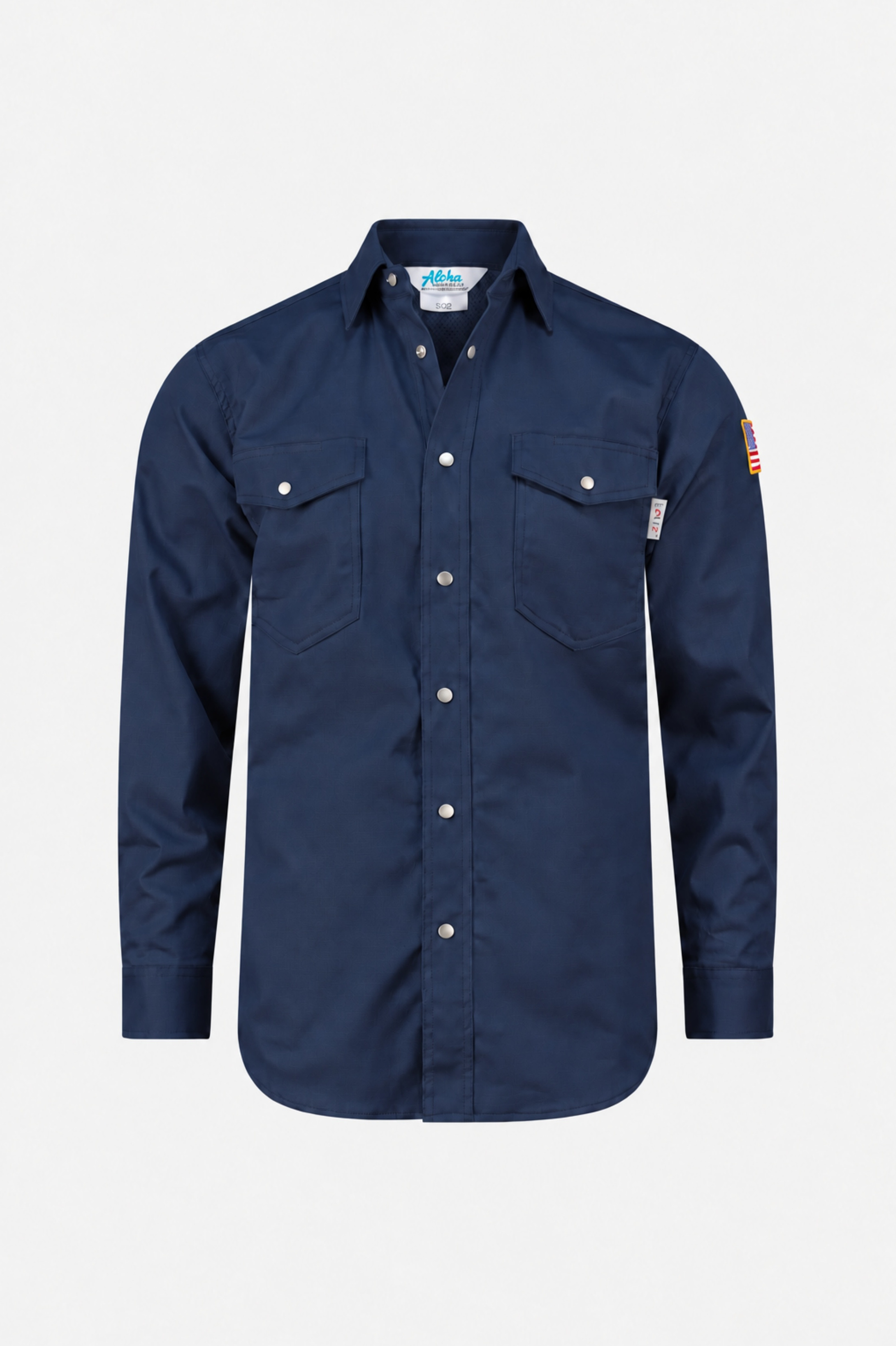 Aloha FR Action Back Snap Shirt 88/12 Navy