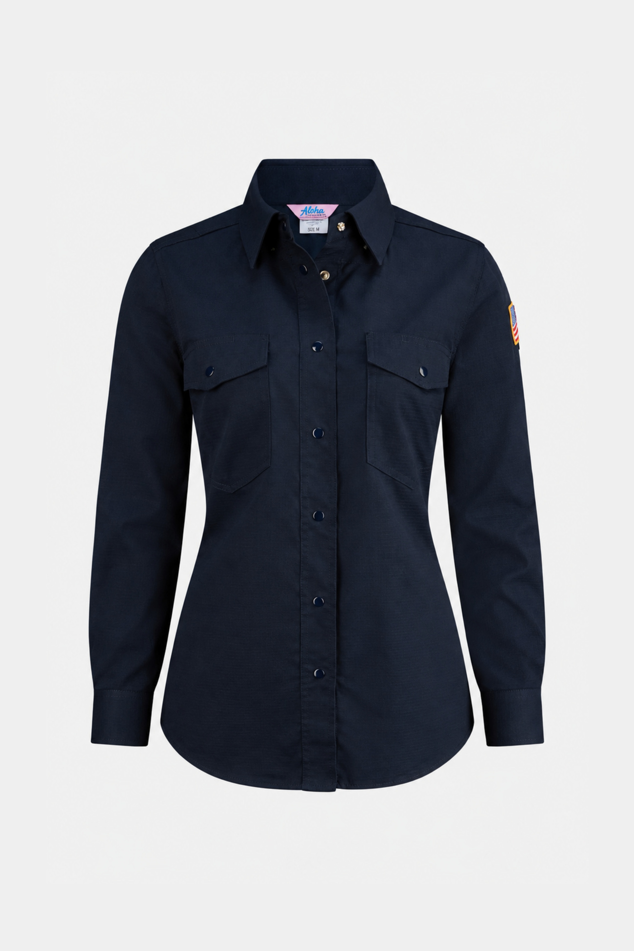 Aloha FR Action Back Snap Shirt Navy